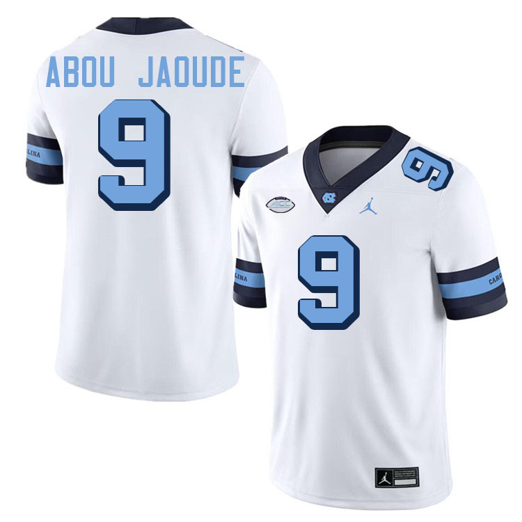 #9 Melkart Abou Jaoude North Carolina Tar Heels Jerseys,Apparels,Uniforms Stitched-Throwback White #9 Melkart Abou Jaoude North Carolina Tar Heels Jerseys,Apparels,Uniforms Stitched-Throwback White